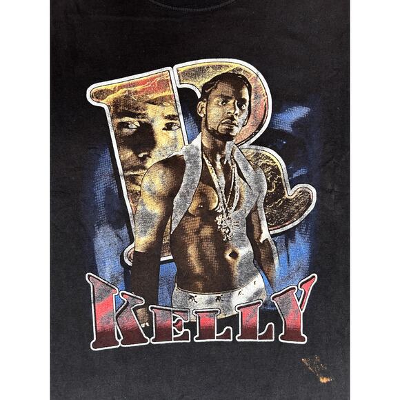 Vintage R Kelly The Light It Up Tour Rap T-Shirt - Picture 3 of 6